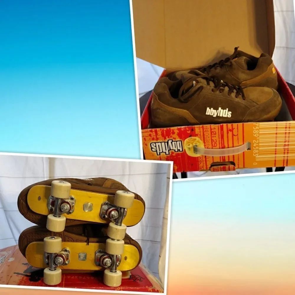 bbyhds Rollerboard Sneaker Combo Skateboard Shoes Sneakers Brown Size 12
